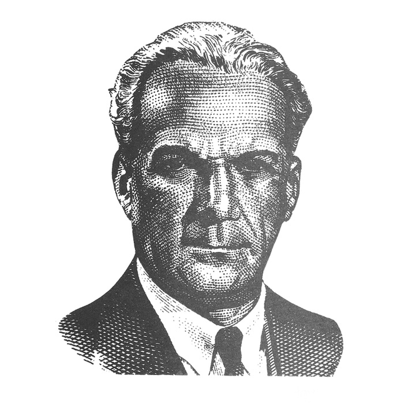 Official monochrome portrait of Norman Washington Manley